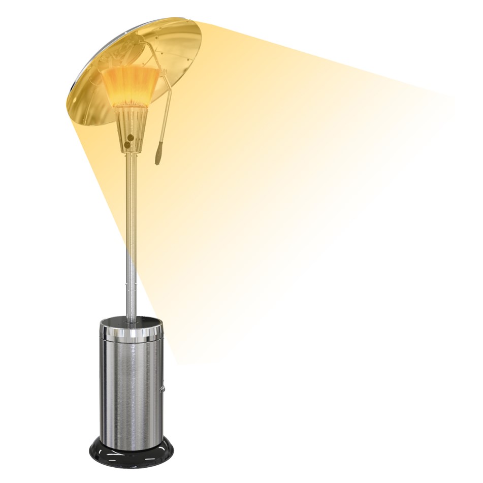 Sahara Rustfrit Terrassevarmer 13 kW - Billede 2